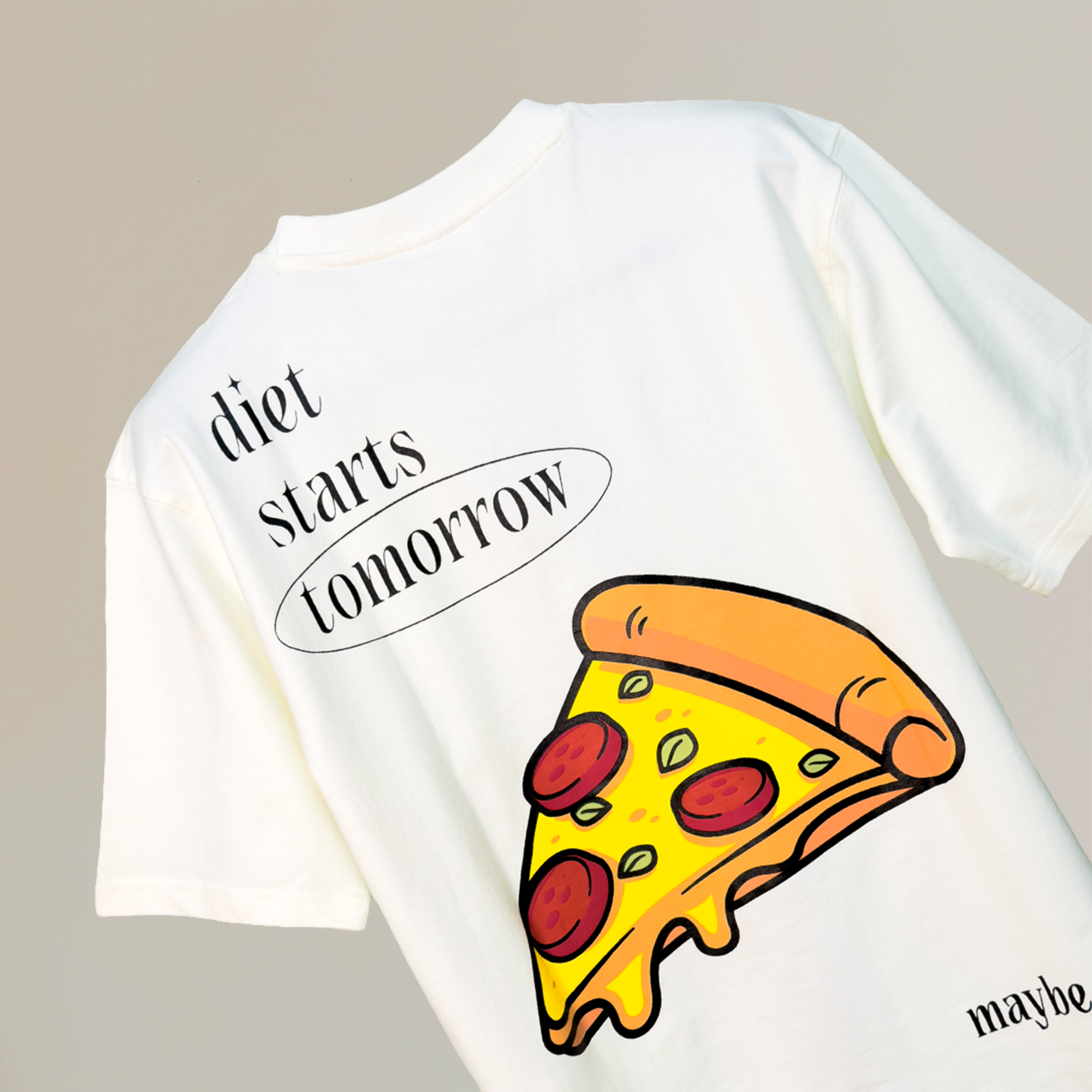 Ivory Pizza T-Shirt