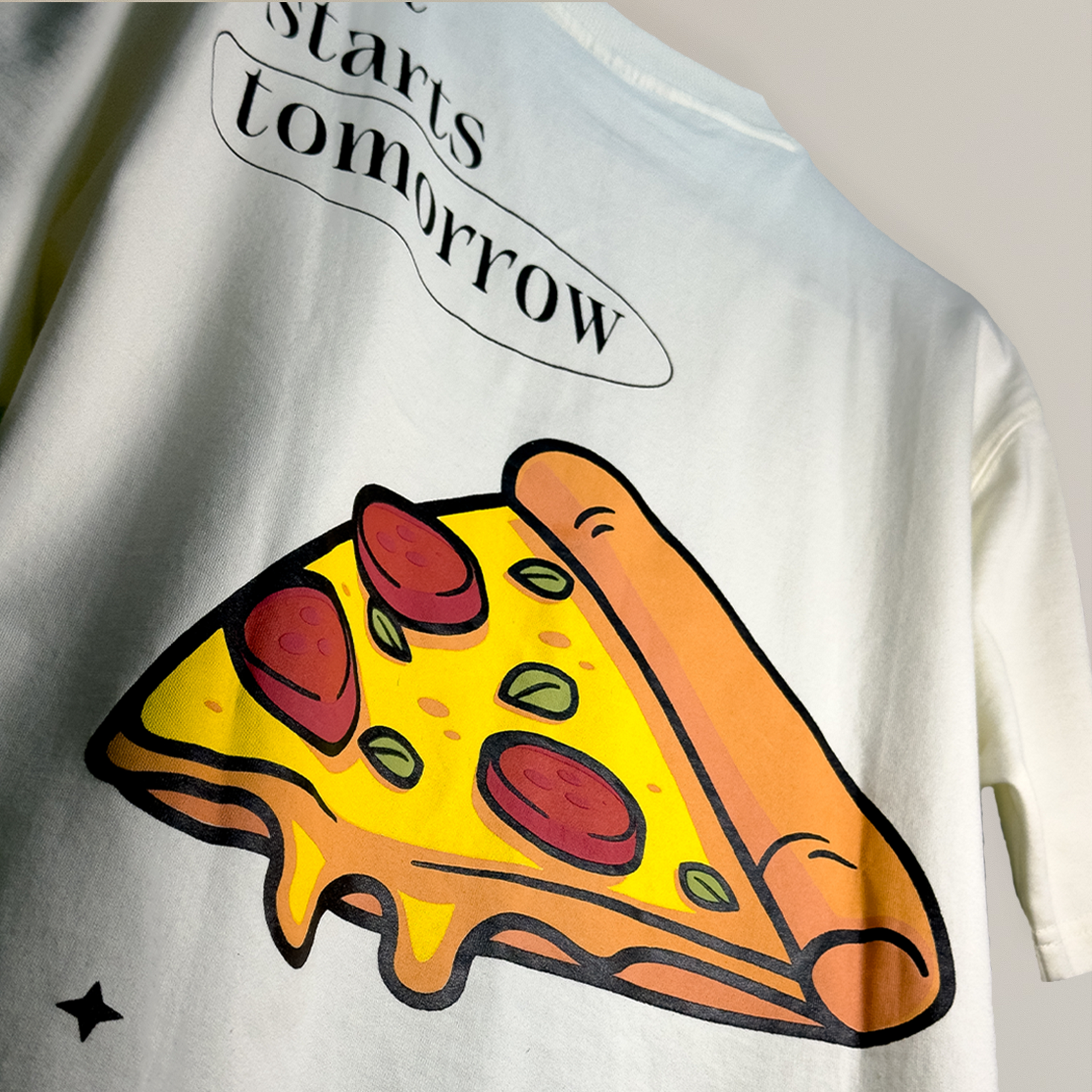 Ivory Pizza T-Shirt