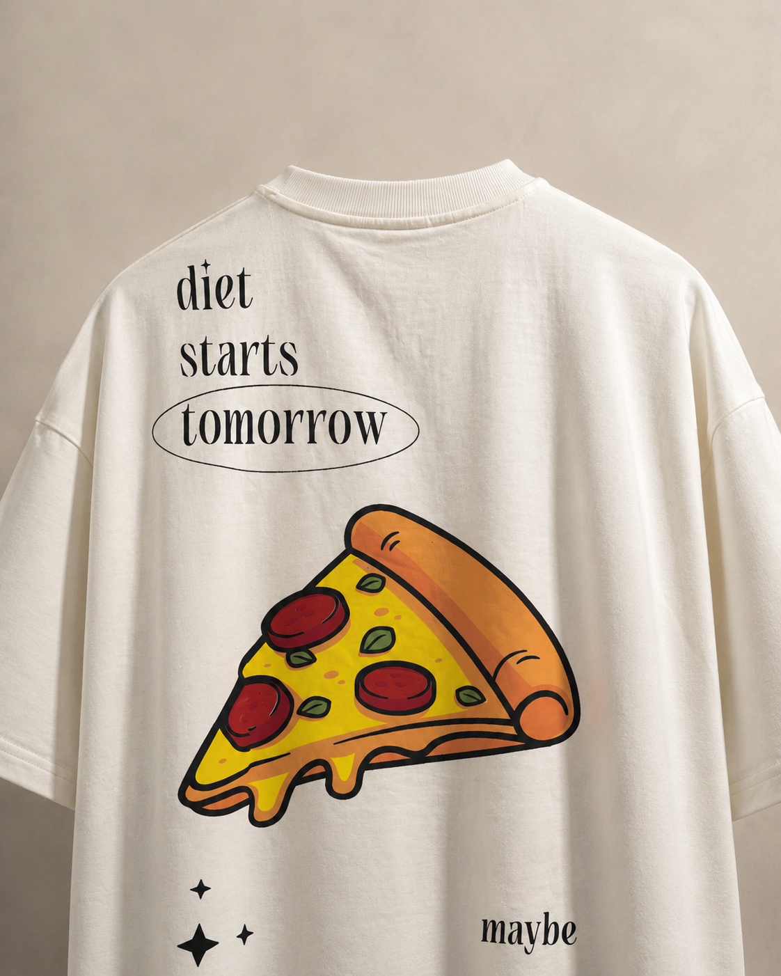 Ivory Pizza T-Shirt